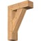Ekena Millwork Traditional Craftsman Smooth Bracket w/ Offset Brace, Western Red Cedar, 7 1/2"W x 24"D x 32"H BKT0806X24X32TRA04SWR - alternate 1